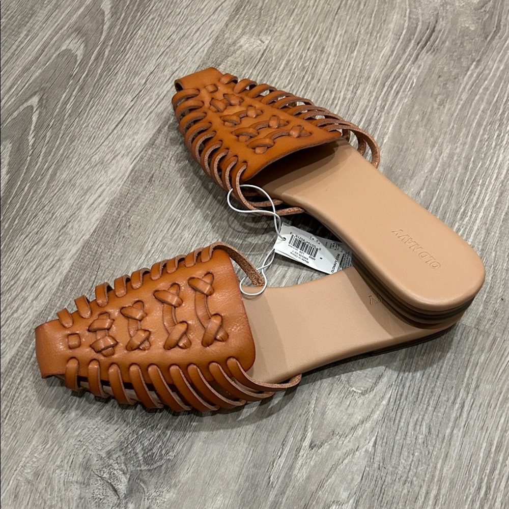 Old Navy Brown Cutout Mules